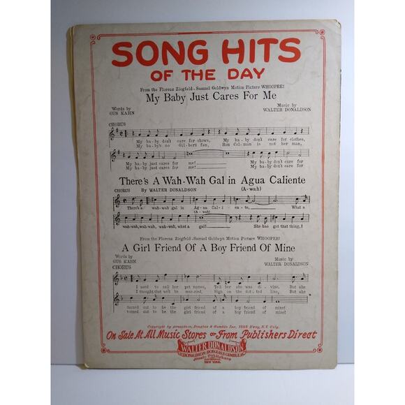 Walter Donaldson Little White Lies Sheet Music 1930 Rudy Vallee Manning Original - Picture 5 of 5